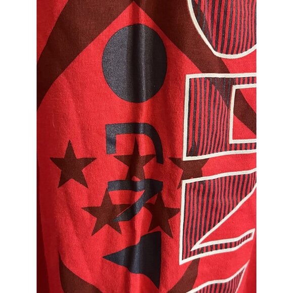 P. Diddy Sean John Red 100% Cotton 2XL Mens V Neck Logo Tshirt EST 1998 NWT - Picture 8 of 15